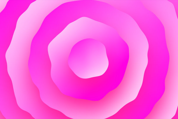 粉色星星圆形矢量图案