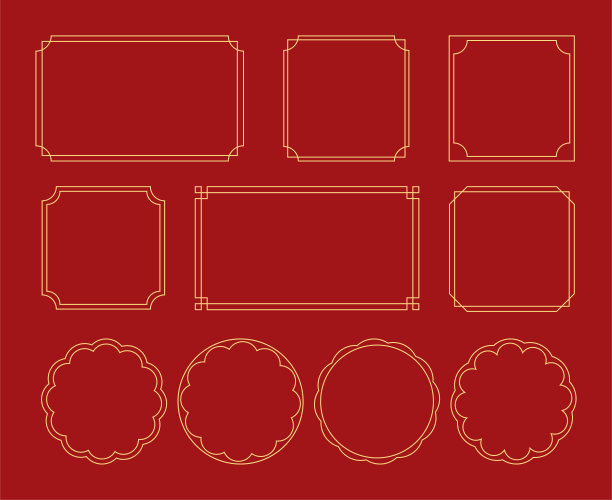 中国风底纹边框