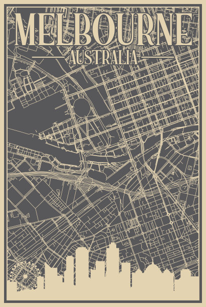 澳大利亚建筑线描