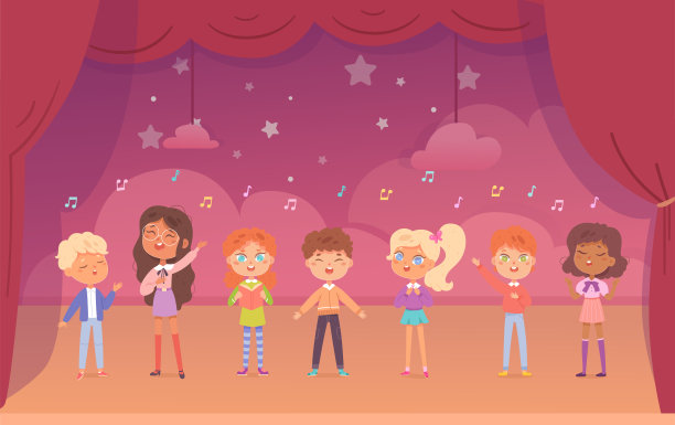 幼儿园儿童舞台背景