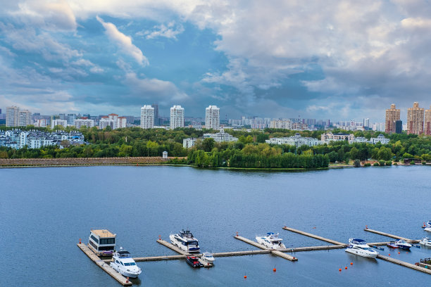 莫斯科城市鸟瞰景观