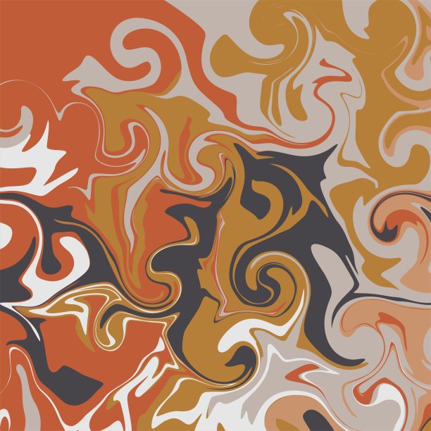 炫彩流动的火焰抽象图案