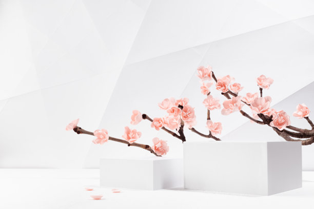 现代浪漫花卉背景墙