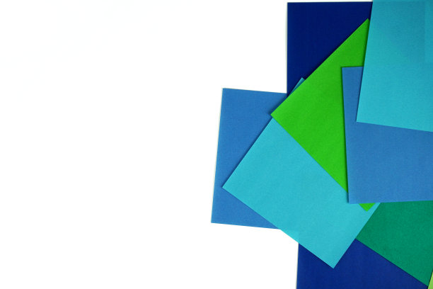 清新绿色方块背景图案