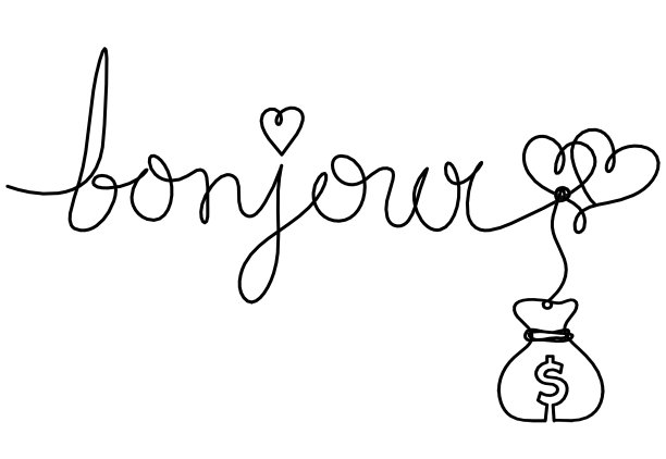 手写字体手提袋