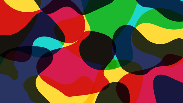 绚丽多彩的流动纹理图案