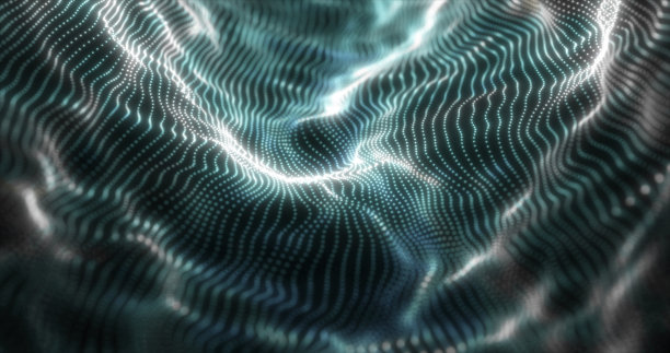 矢量彩色立体分形图案