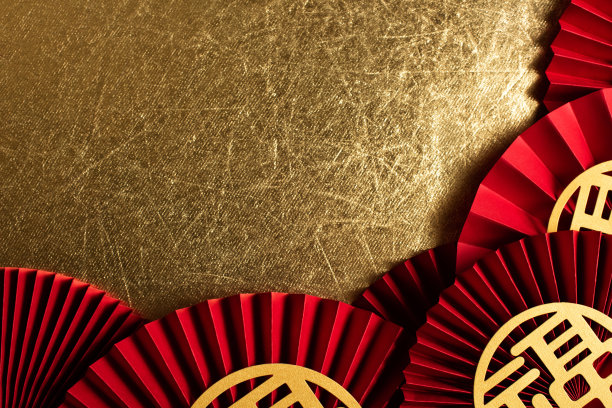 中过年海报底纹