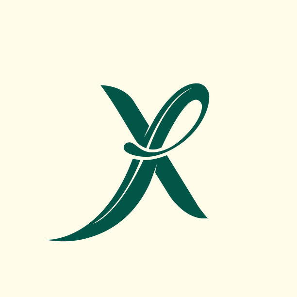 x字母花朵logo