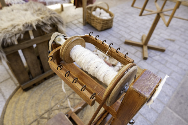 手工粗布纺织