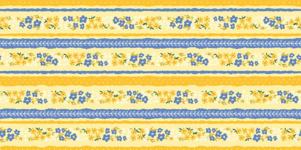 橙红色花朵条纹背景图案