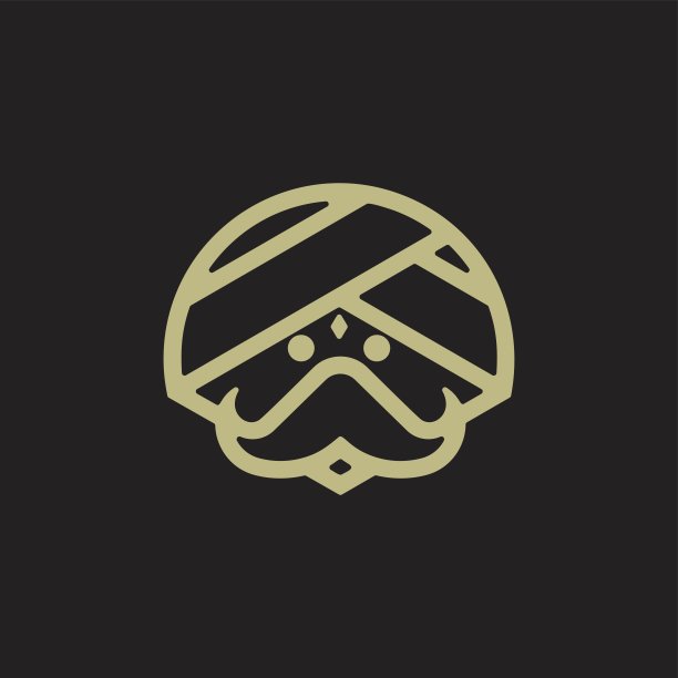 传统包子铺线描插画