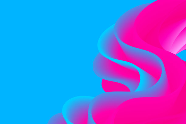 粉色星星圆形矢量图案