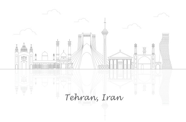 伊朗矢量建筑
