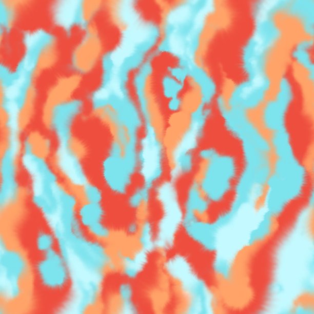 炫彩流动的火焰抽象图案