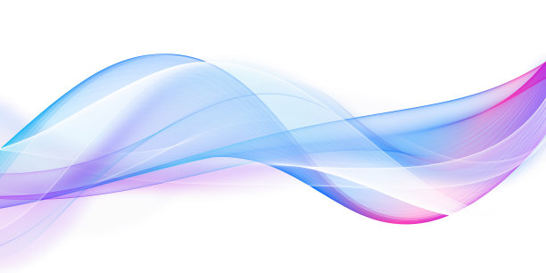 蓝色动感飘逸线条背景图