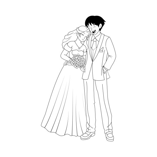 新婚,日本漫画风格,漫画书