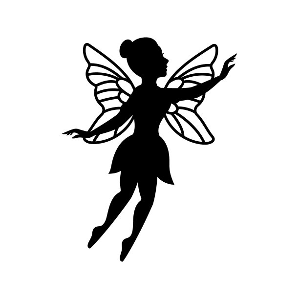 蝴蝶精灵logo女性