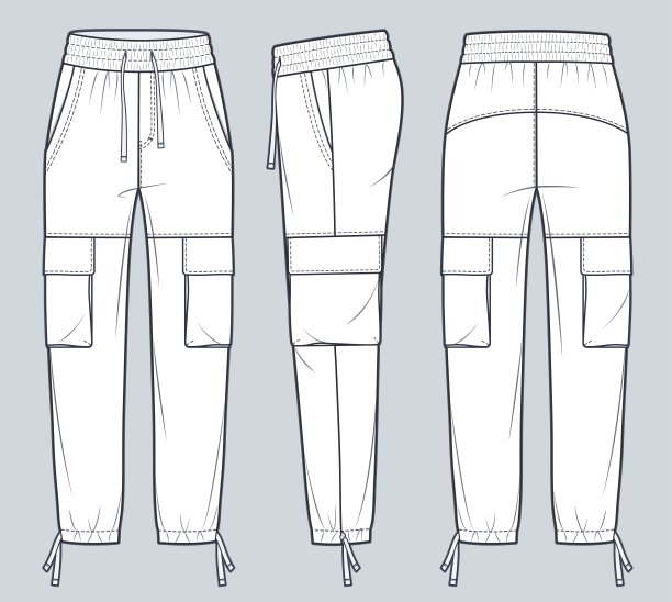 男裤设计稿