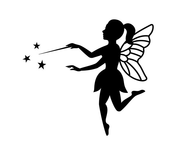 蝴蝶精灵logo女性
