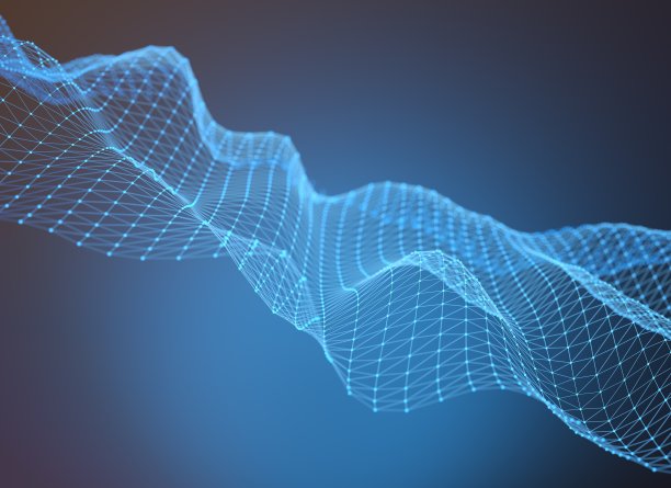 矢量彩色立体分形图案