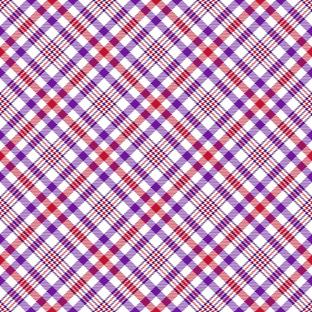 红底格纹服饰图案