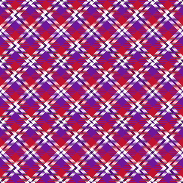 红底格纹服饰图案