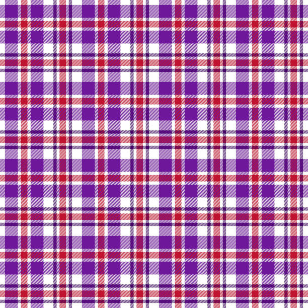 红底格纹服饰图案