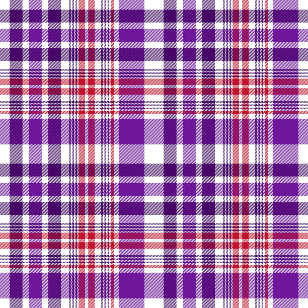 红底格纹服饰图案