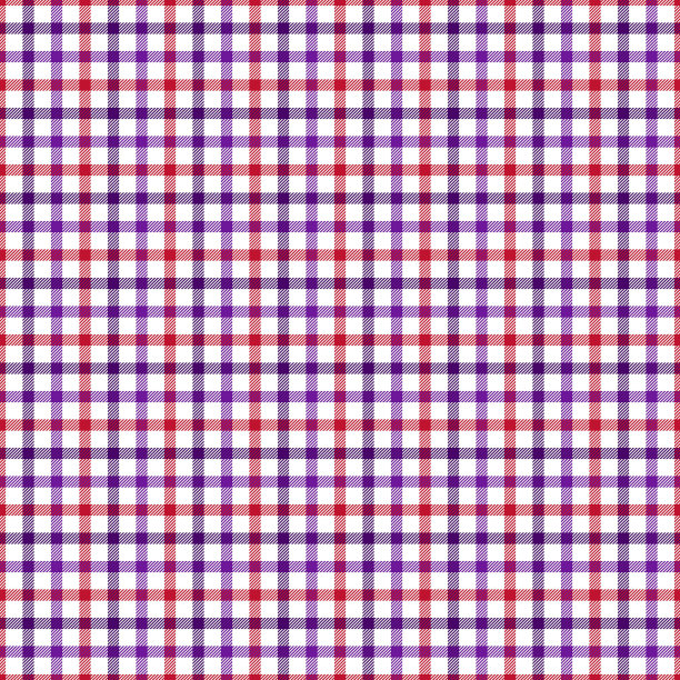 红底格纹服饰图案