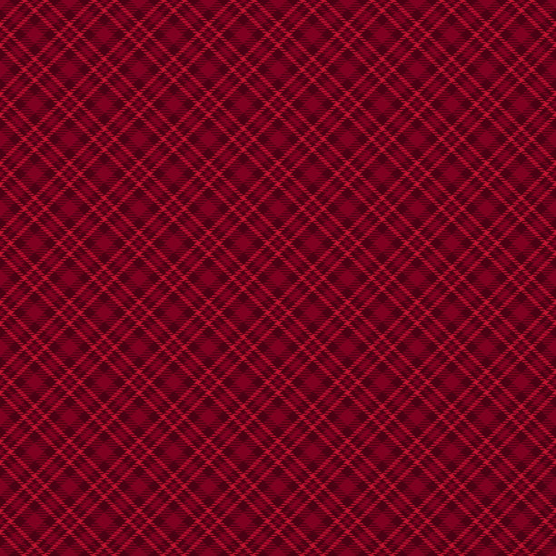 红底格纹服饰图案