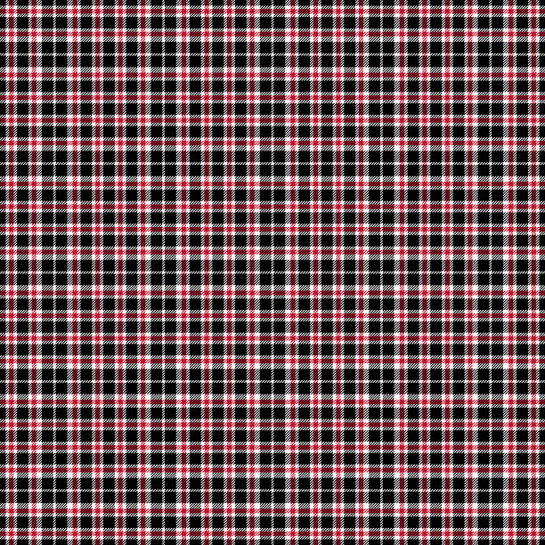 红底格纹服饰图案