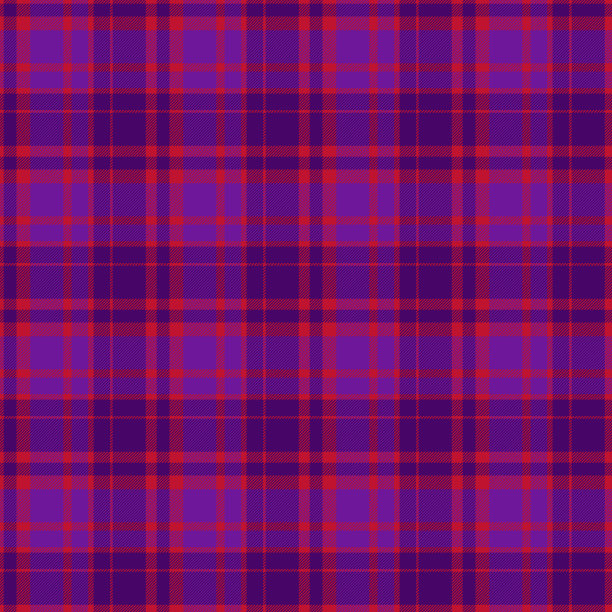 红底格纹服饰图案