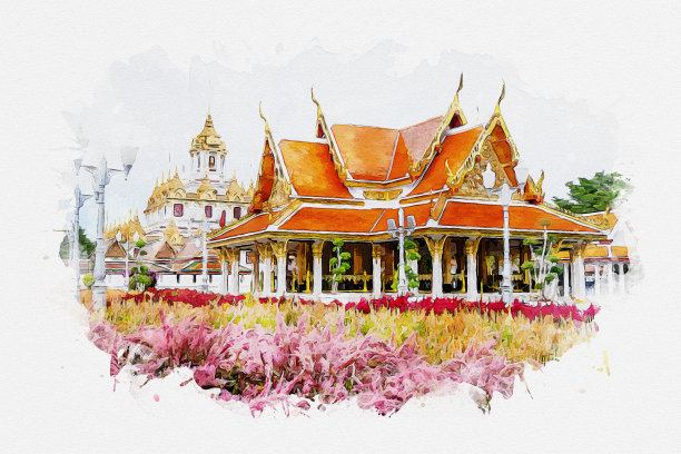 曼谷建筑彩绘