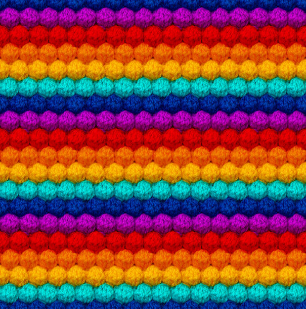 蓝绿几何六边形无缝图案