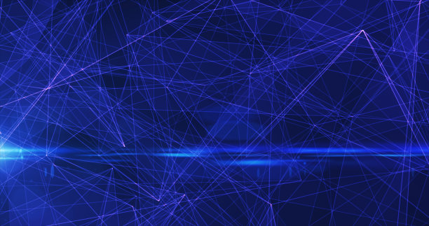 矢量彩色立体分形图案