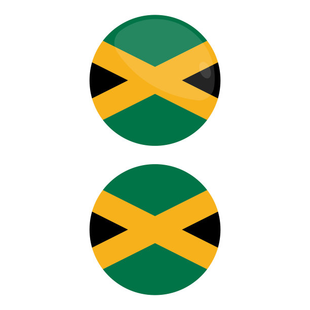 圆形徽章现代扁平风格图