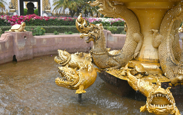 龙头造型喷泉