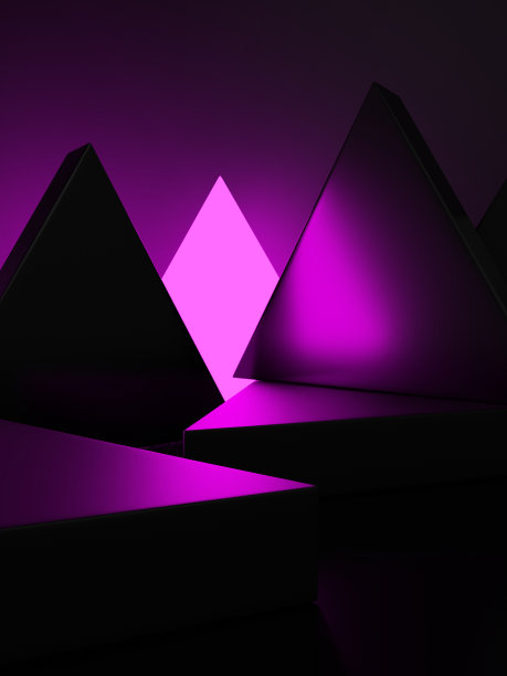 紫色光圈背景霓虹背景