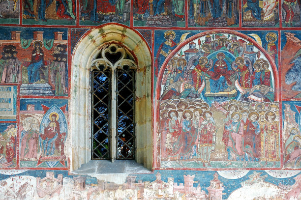欧洲教堂窗画