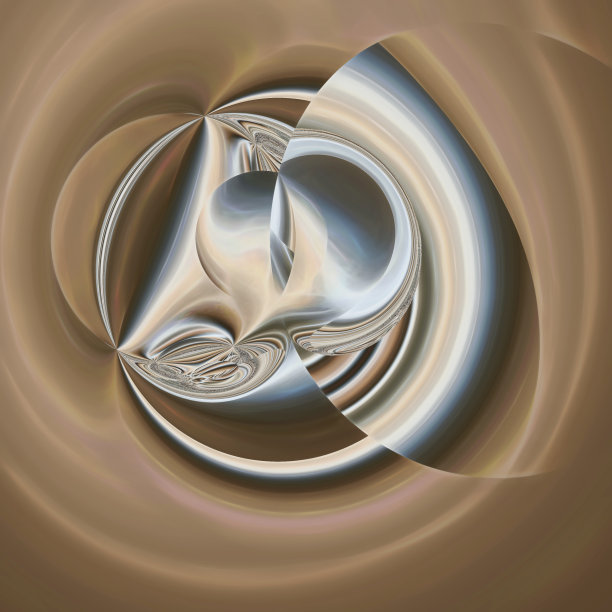 咖啡色立体拼接几何抽象背景