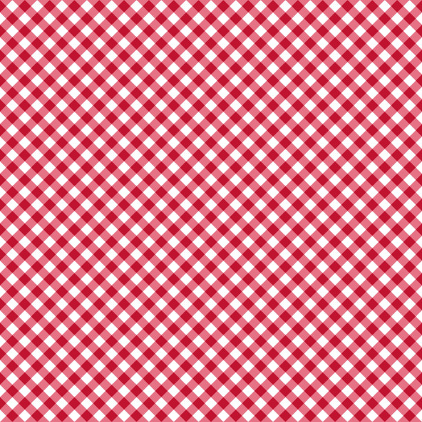 红底格纹服饰图案