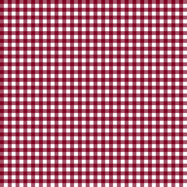 红底格纹服饰图案