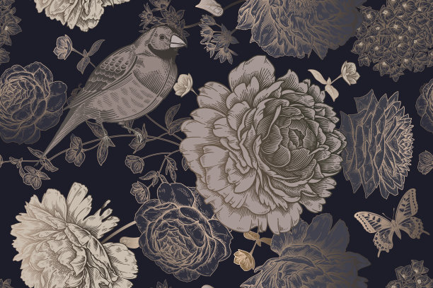 织物图案四方连续图