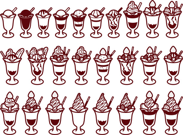 抹茶树莓雪糕冰淇淋
