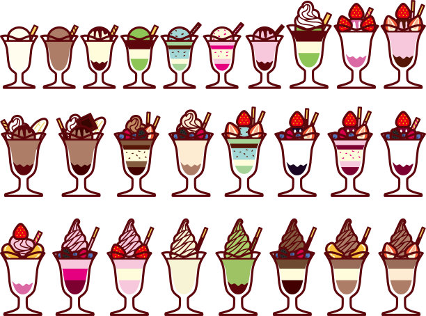 抹茶树莓雪糕冰淇淋