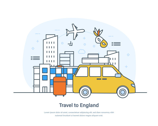 英国伦敦旅游海报设计