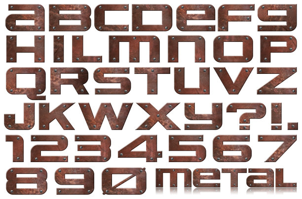 旧金属字体样式