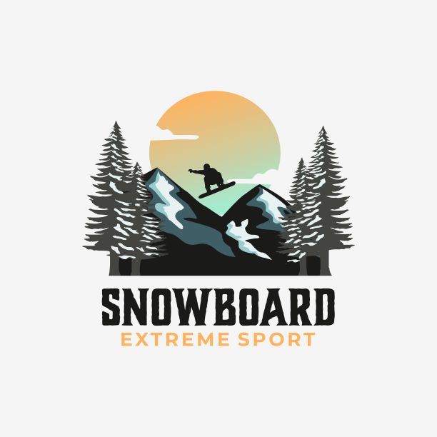 创意冬季滑雪场