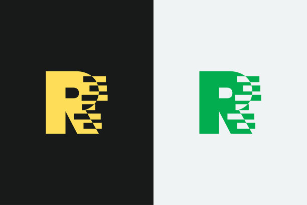 r字母建筑空间logo